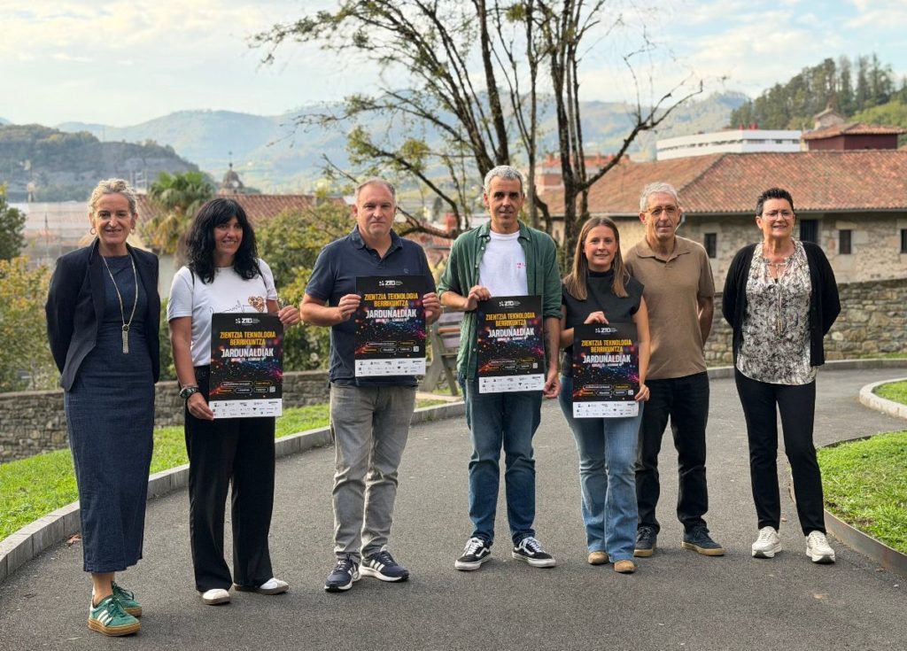 Presentación de las Jornadas ZTB (Zientzia, Teknologia eta Berrikuntza) de Bergara, que se celebrarán del 29 de octubre al 19 de noviembre 2025.